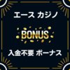 エースカジノ 入金不要ボーナス 20ドル 評判