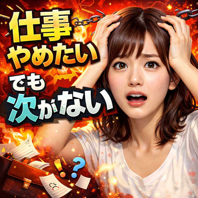 仕事 辞めたいけど 次がない