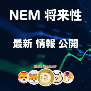 ネム仮想通貨【爆上げ警報】XEMコイン 将来性 購入方法